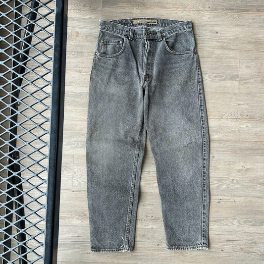 VINTAGE 90s | Levis SilverTab Faded Black Jeans Pants sz W32 L30