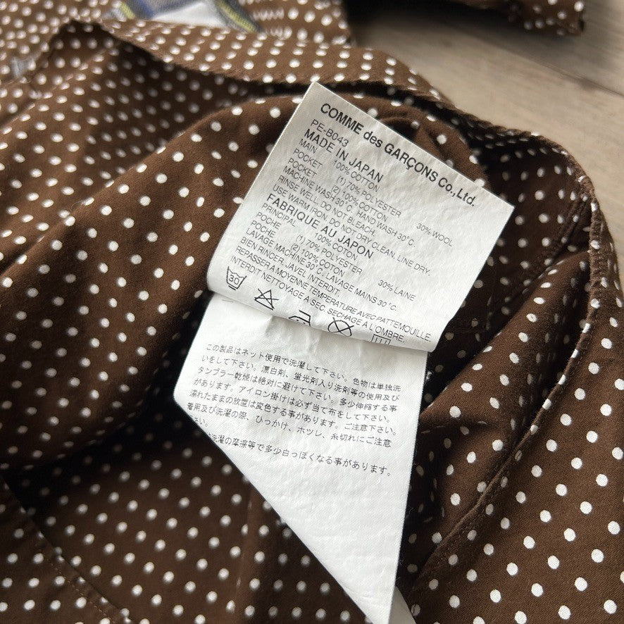 2009 Comme Des Garcons Homme Plus | Polka Dot Button Down Shirt sz S