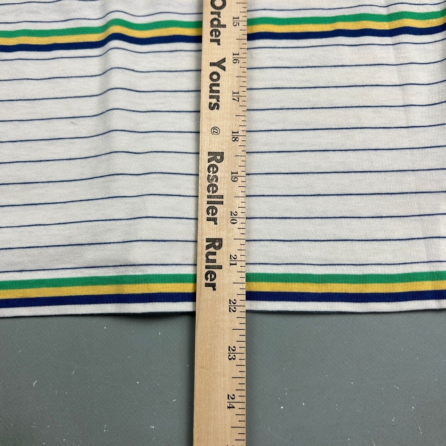VINTAGE 90s Lacoste White Striped Polo Shirt sz Medium Adult