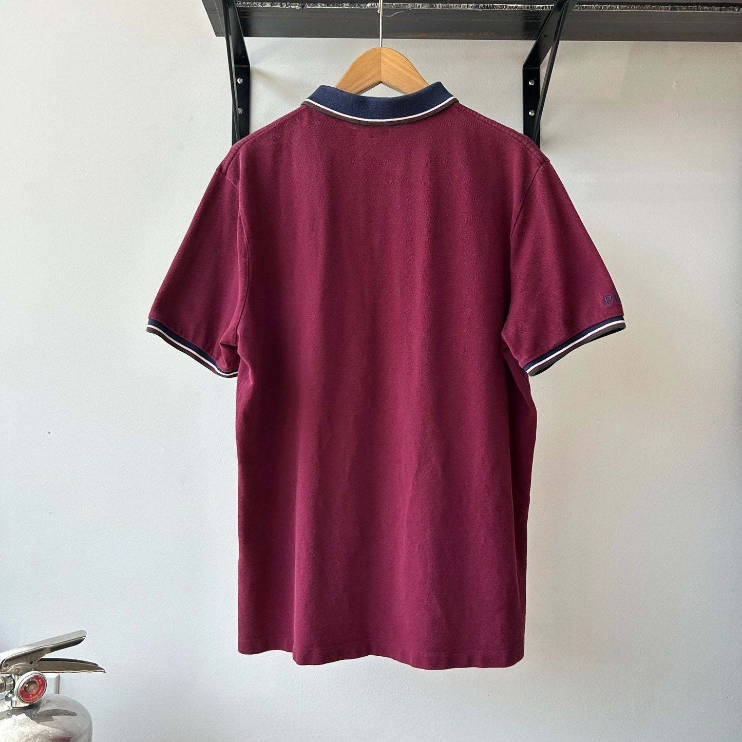 VINTAGE Y2k | Ralph Lauren Sm Pony Wine Red Polo Shirt sz L