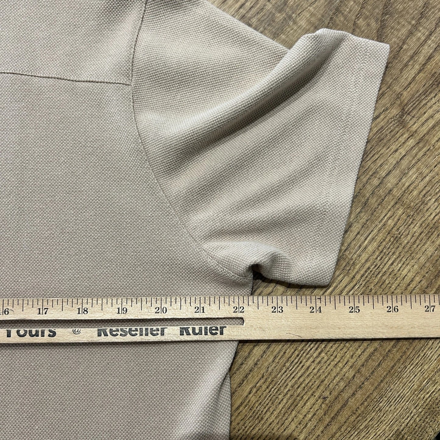 VINTAGE | Prada Linea Rossa Tan 1/4 Zip Polo Shirt sz XL