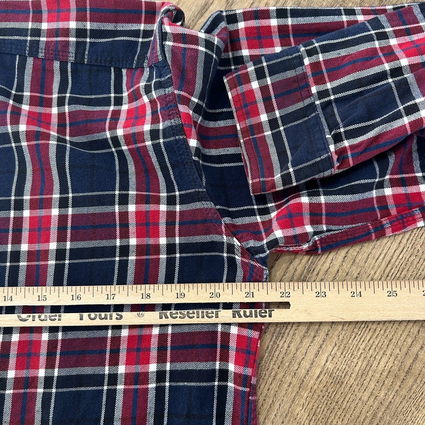 Engineered Garments NY | Plaid Flannel Reverse Pocket Button Down Shirt sz M