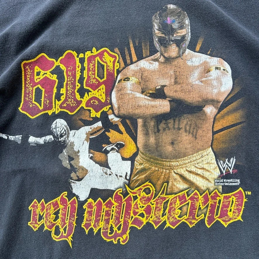 VINTAGE Y2k | Rey Mysterio 619 West Coast Pop WWE Wrestling T-Shirt sz L