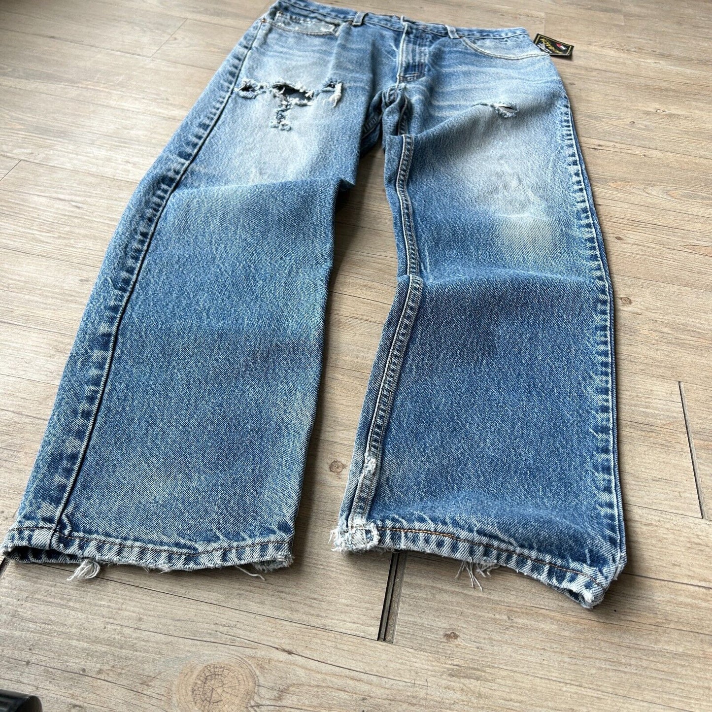 VINTAGE 90s | LEVIS 505 Faded Regular Fit Jeans Pants sz W33 L30 Made In USA