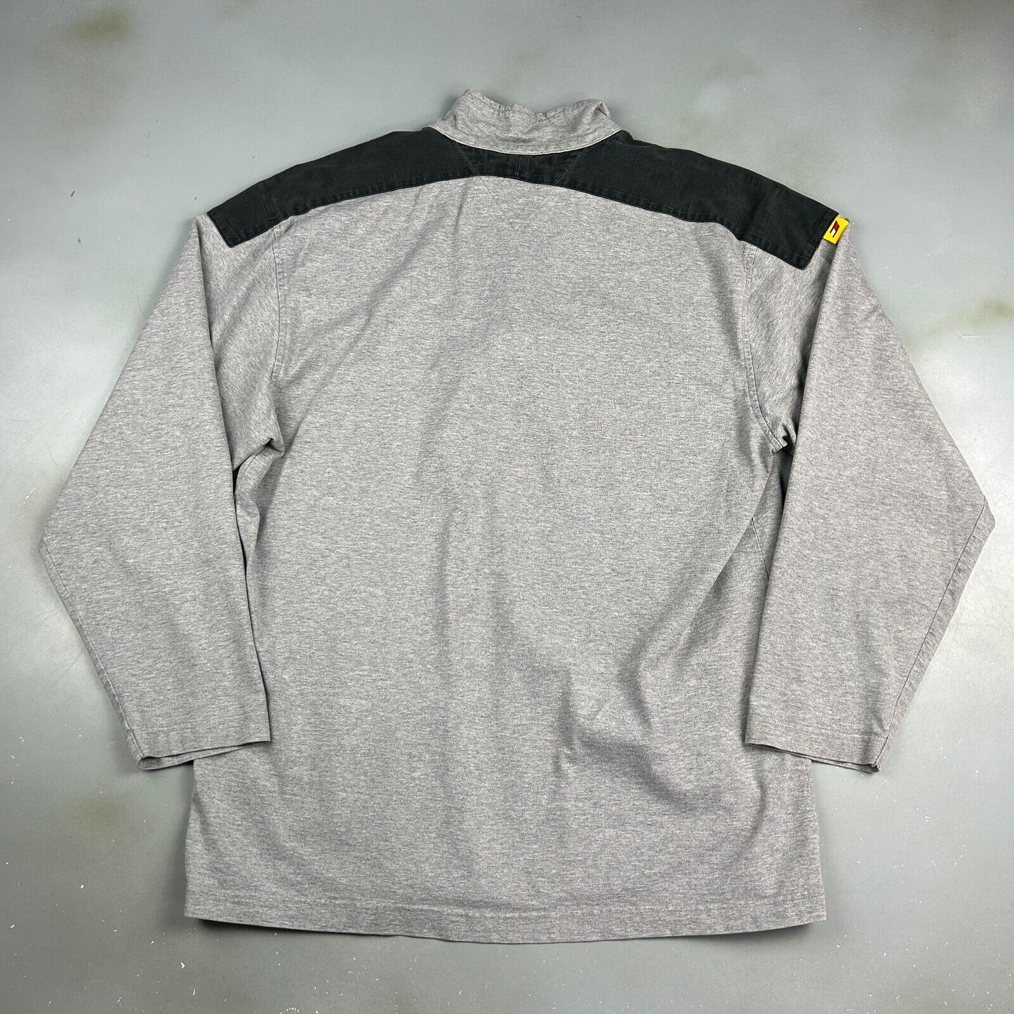 VINTAGE Tommy Hilfiger Athletics 1/4 Zip Polo Rugby Shirt sz Large Adult