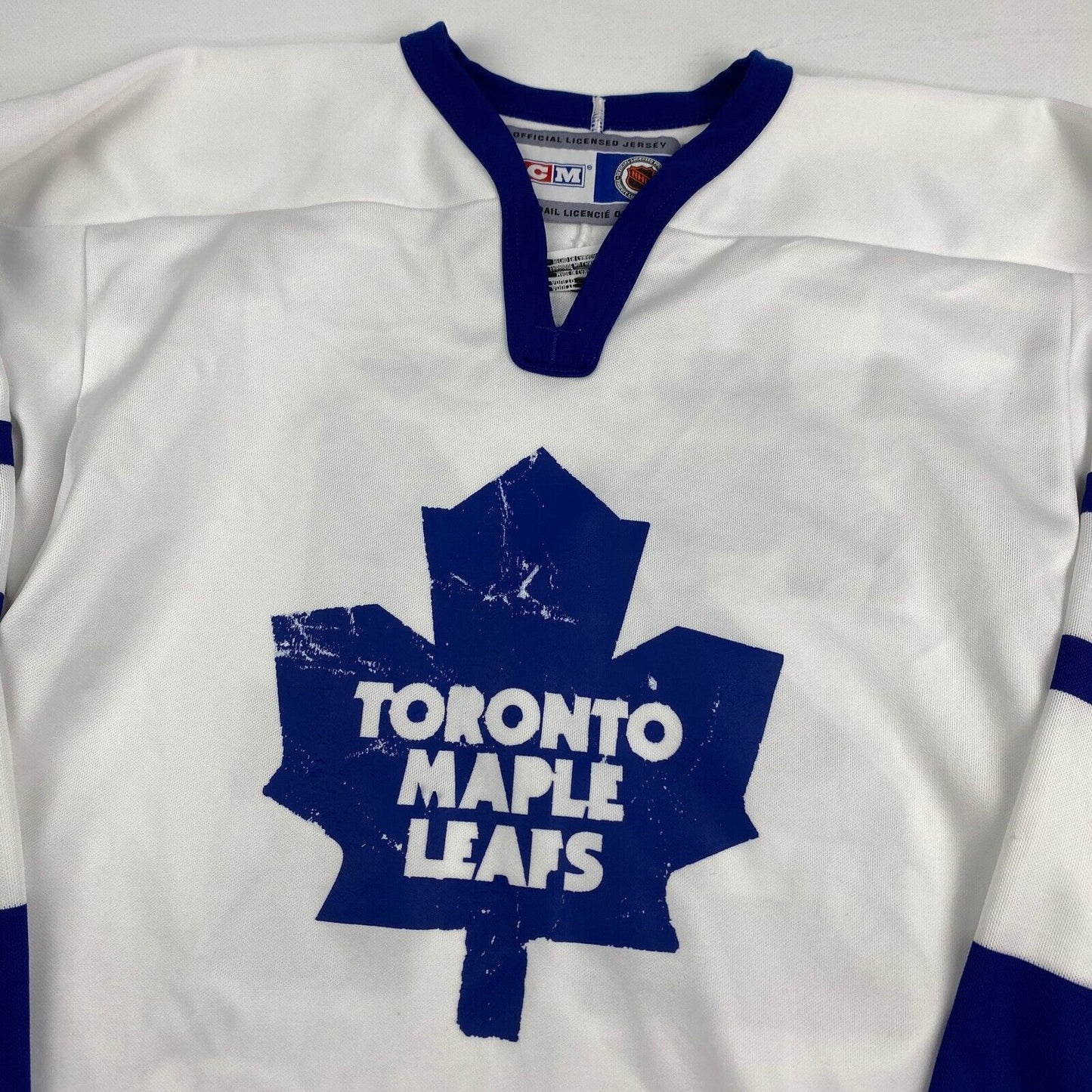 VINTAGE 90s Toronto Maple Leafs NHL CCM Hockey Jersey Shirt sz Medium Men