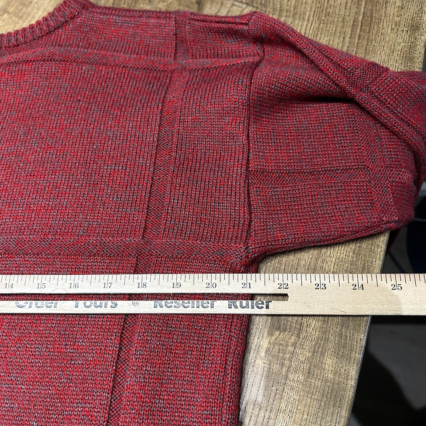 VINTAGE 90s | Matrix Squared Panelled Knit Sweater sz M