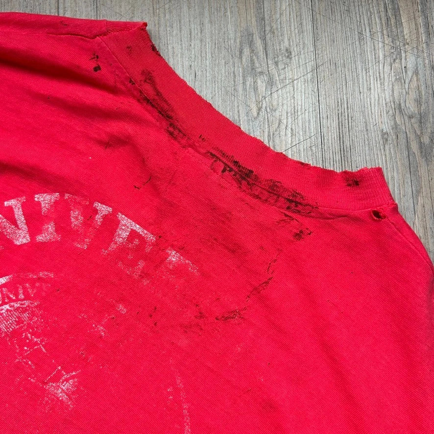 VINTAGE 90s | University Of Hawaii Faded Thrashed Logo T-Shirt sz L
