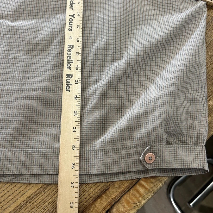 VINTAGE 90s | J.Crew Plaid Check Cotton Canvas Harrington Jacket sz L