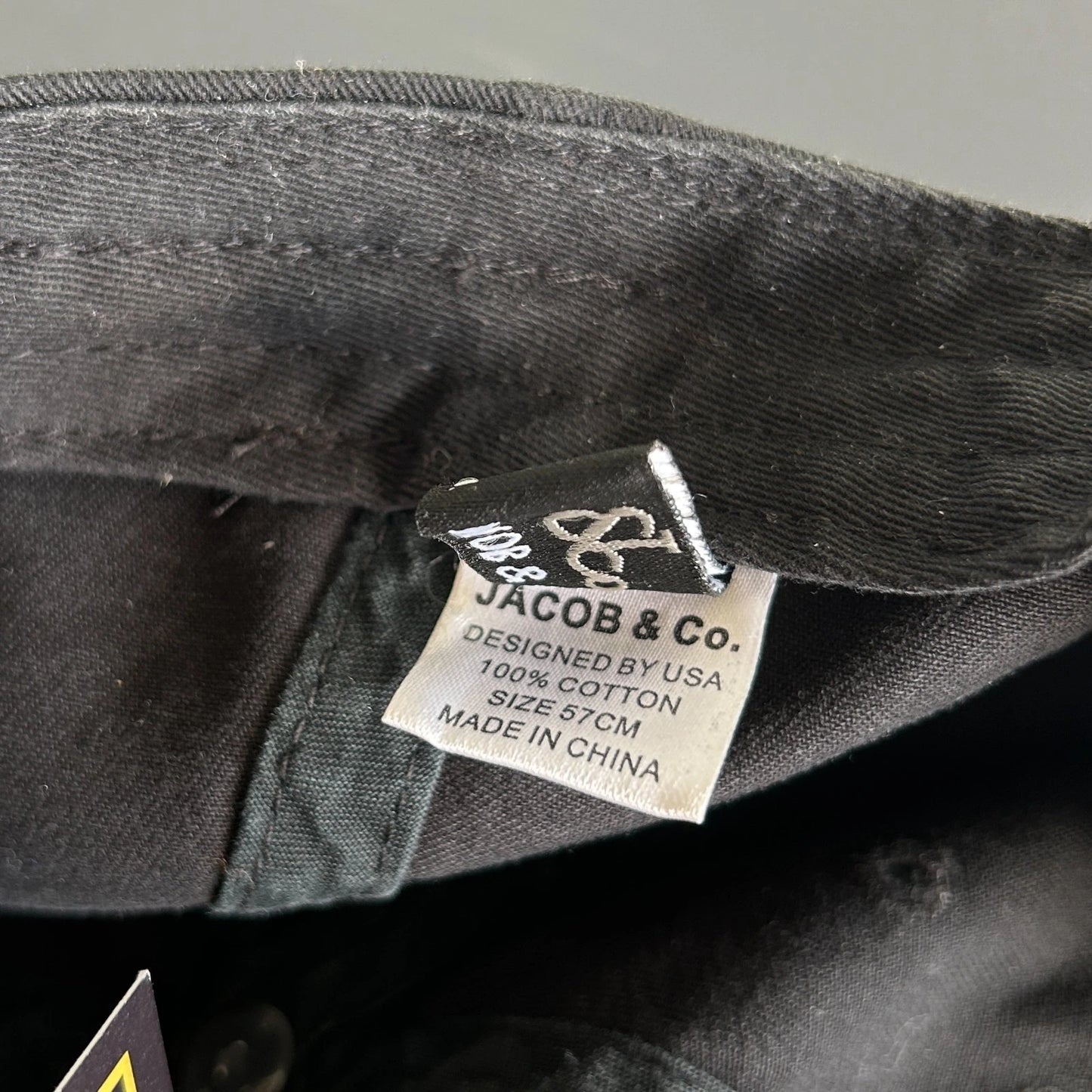 VINTAGE | Jacob & Co Jewelry Logo Reflective Brim Hat sz OS