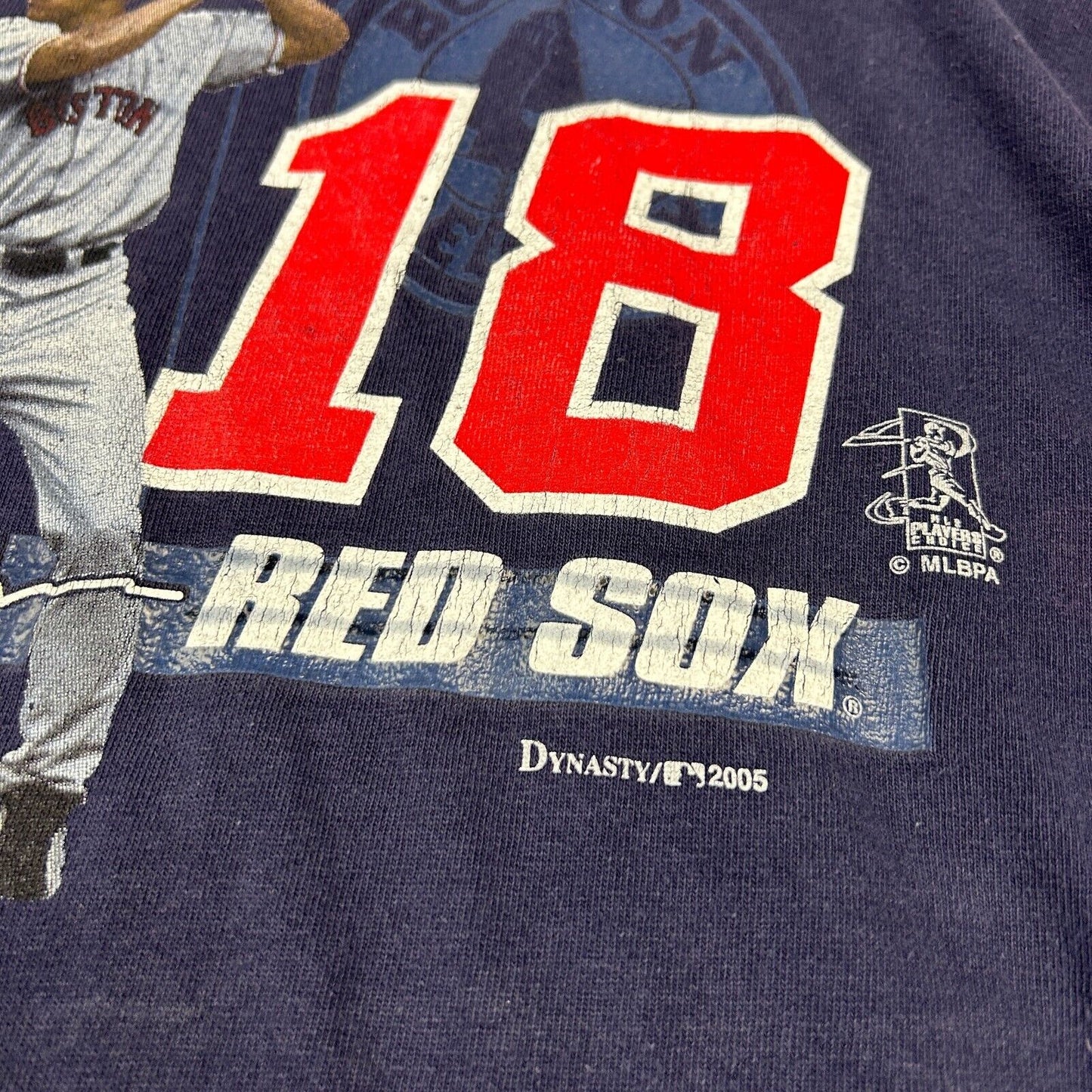 VINTAGE 05' | Boston RED SOX mlb Baseball Player T-Shirt sz XXL Adult