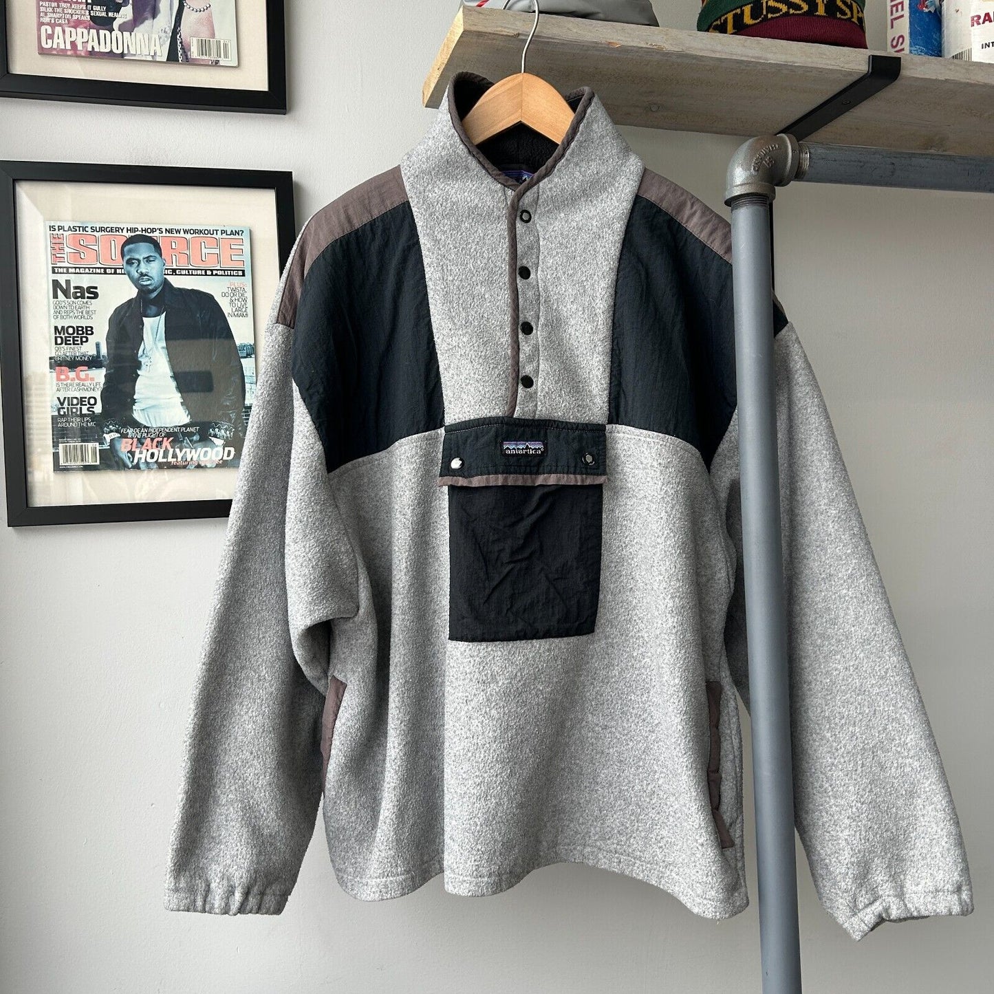 VINTAGE | Antartica 1/4 Snap Technical Fleece Sweater sz L