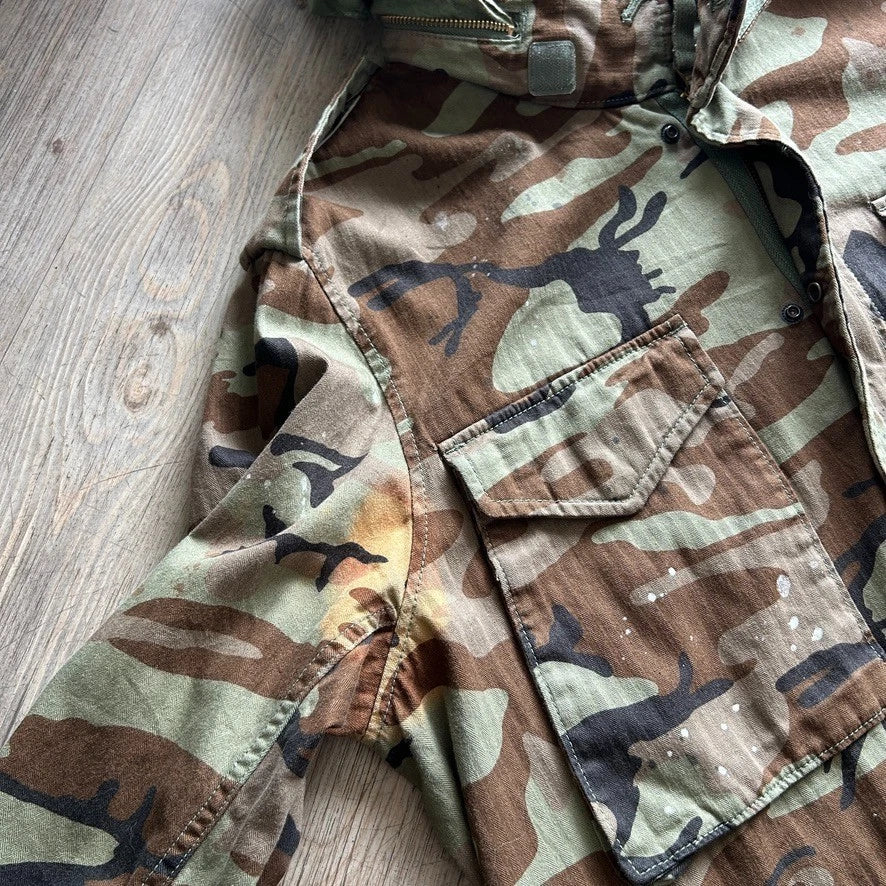 Vintage Y2k | Denim & Supply Ralph Lauren USA Flag Camo M65 Field Jacket sz L