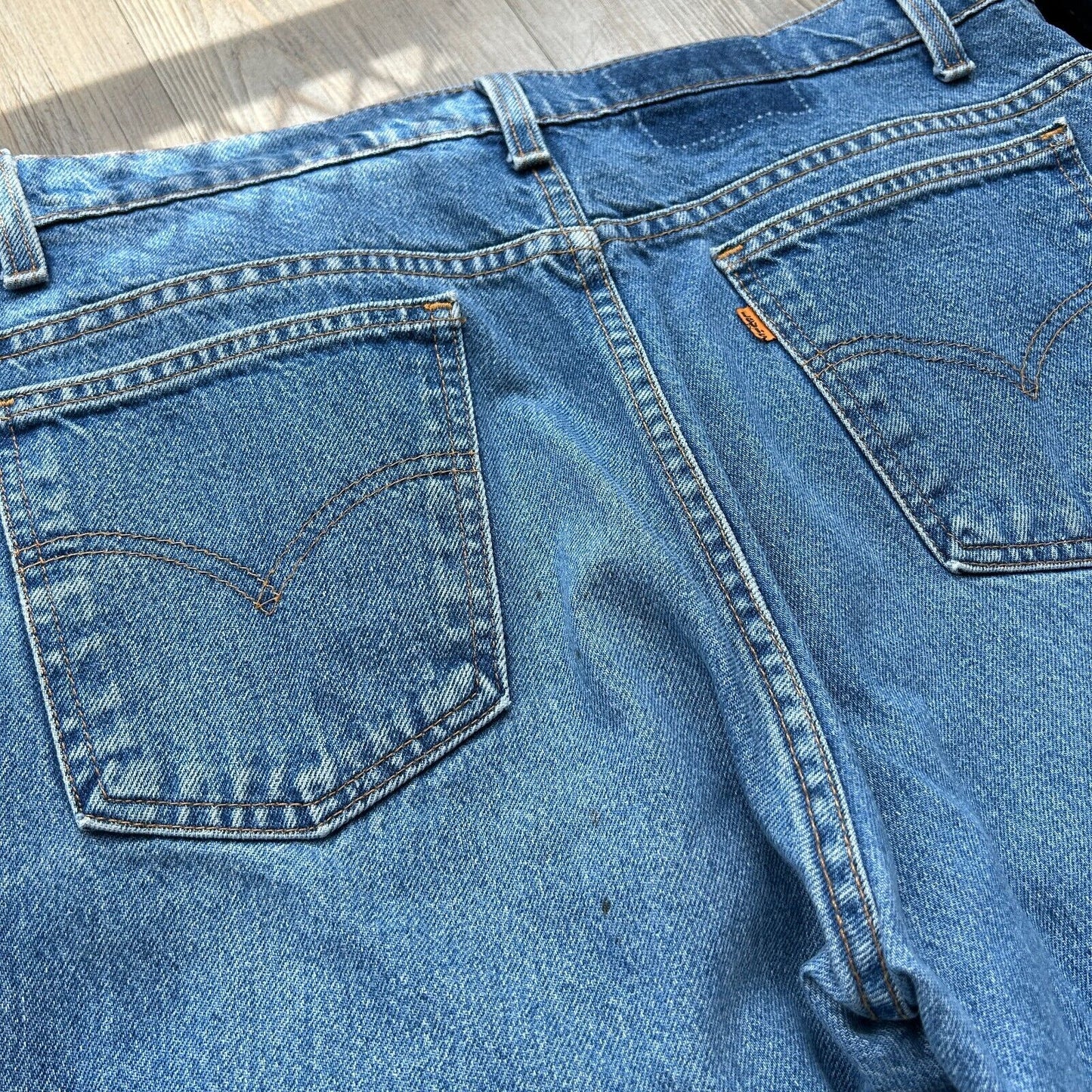 VINTAGE 80s | LEVI'S 505 Faded Blue Denim Jeans Pants sz W36 L30 Made in USA