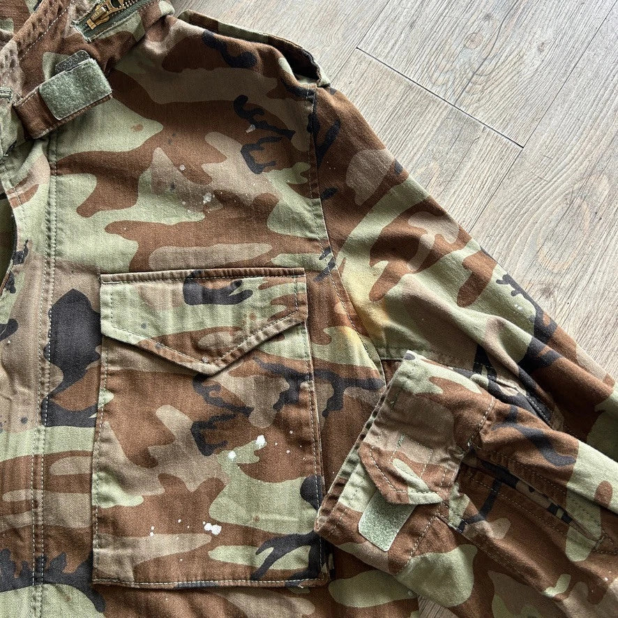 Vintage Y2k | Denim & Supply Ralph Lauren USA Flag Camo M65 Field Jacket sz L