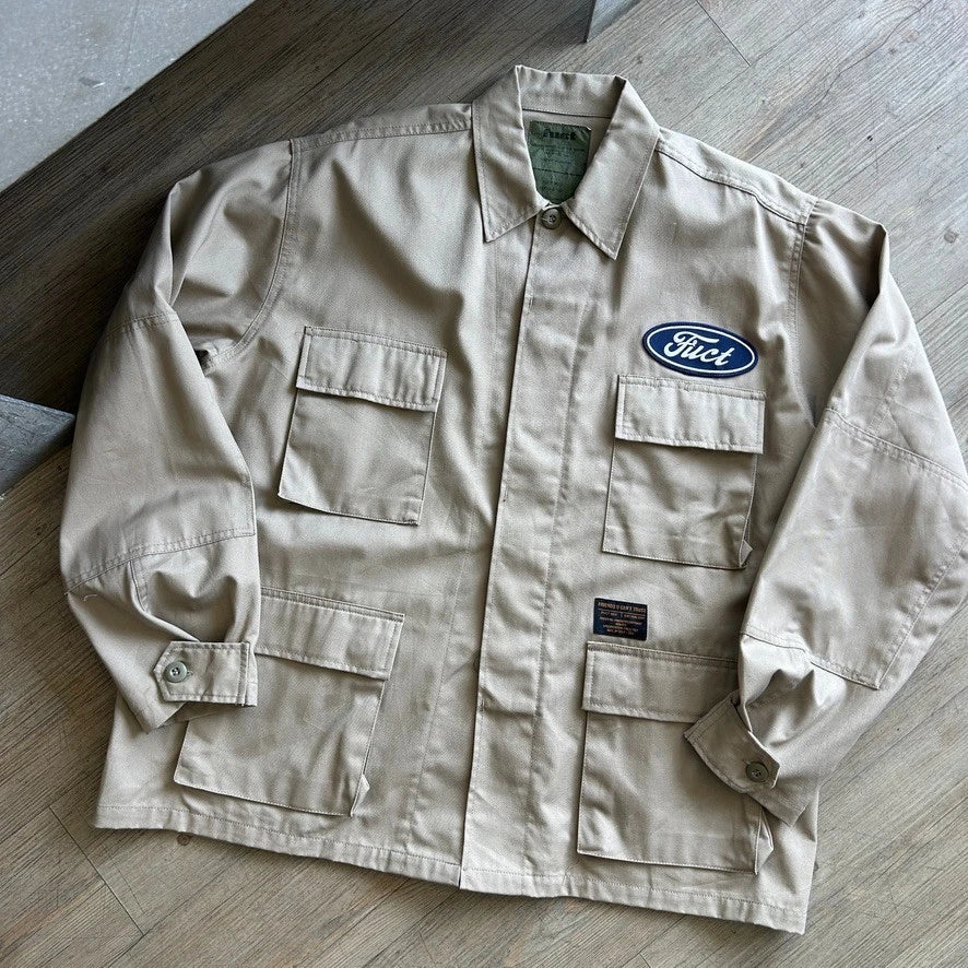 VINTAGE | America Is FUCT BDU Rothco Military Combat Jacket sz L