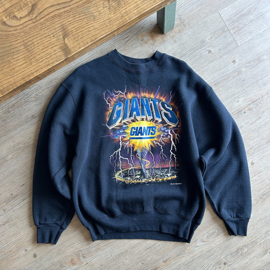 VINTAGE 90s | NY Giants Football Storm Crew Sweater sz L