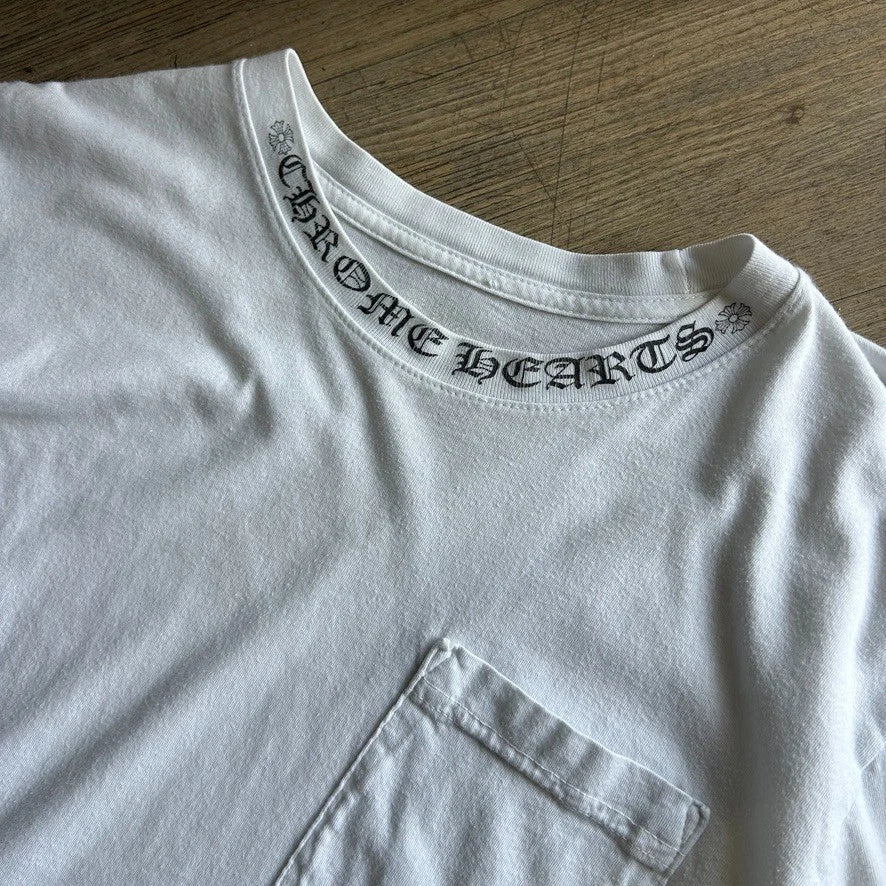CHROME HEARTS | Script Logo Long Sleeve T-Shirt sz M