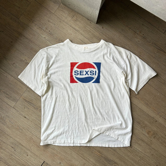 VINTAGE 90s | SEXSI Corporate Bootleg Logo T-Shirt sz L