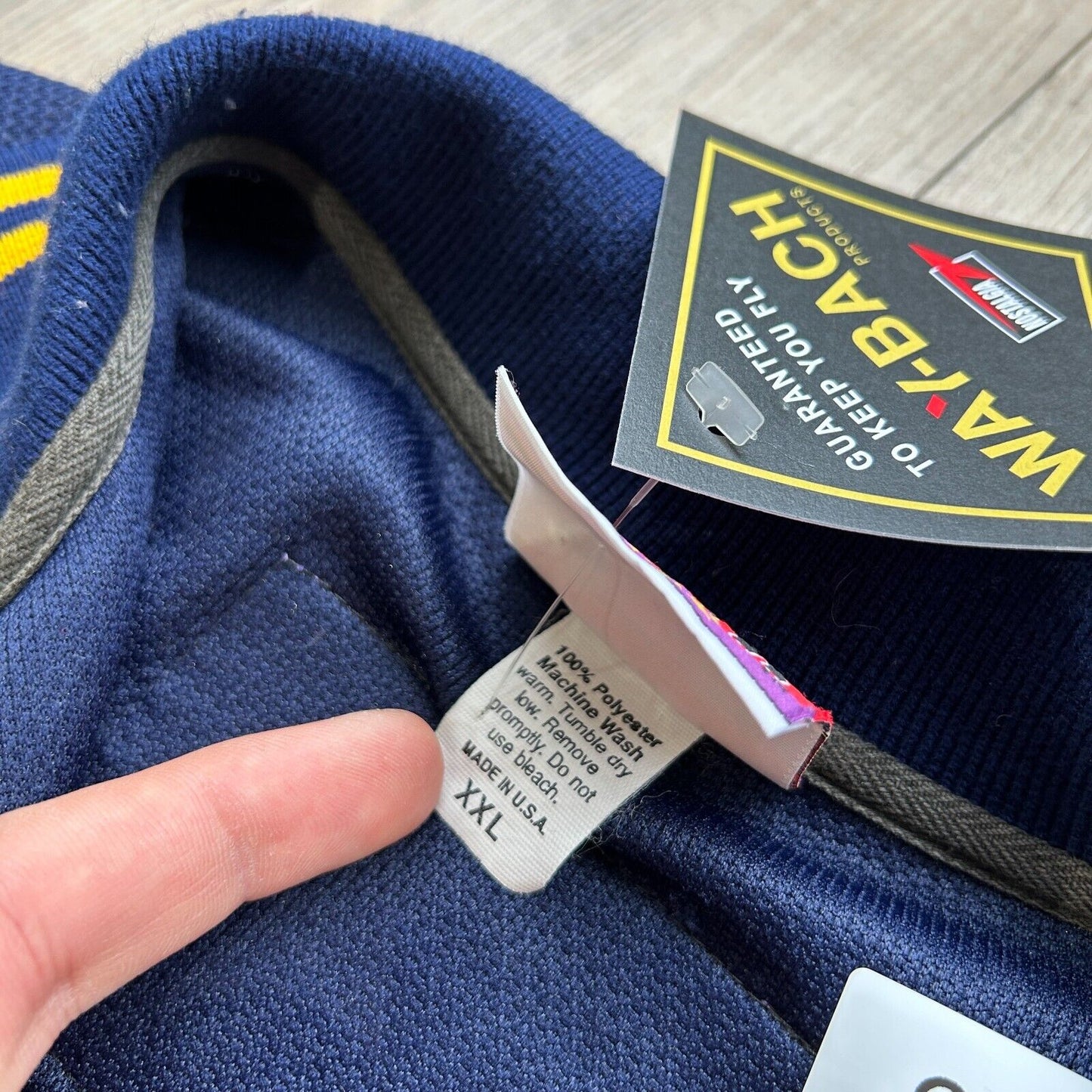 VINTAGE 90s | Michigan Wolverines 1/4 Zip Jersey Rugby Polo Shirt sz XXL Adult