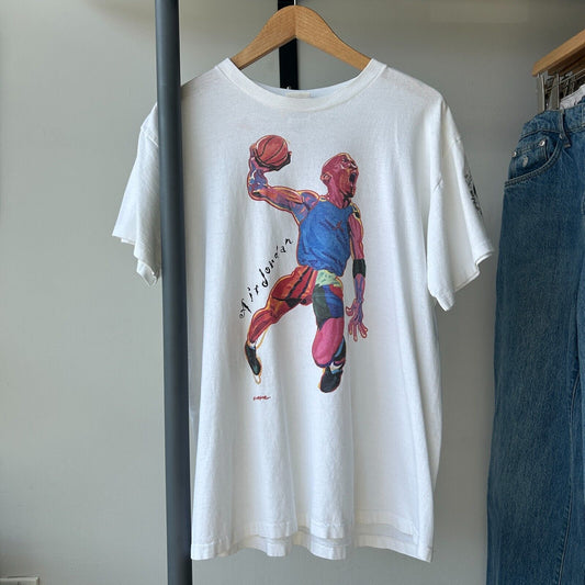 VINTAGE 90s | Nike Hoop Heros Air Jordan T-Shirt sz S-M