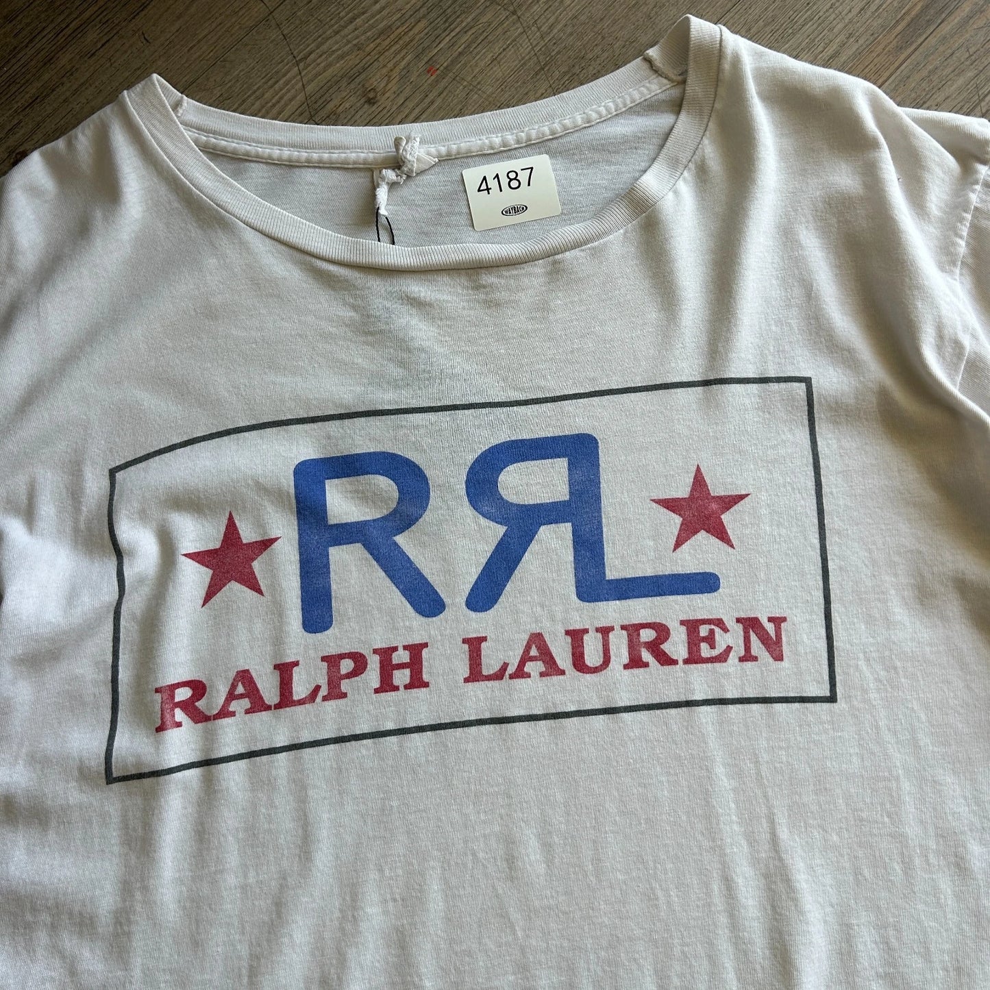 VINTAGE | Double RL Ralph Lauren RRL Logo T-Shirt sz L/XL