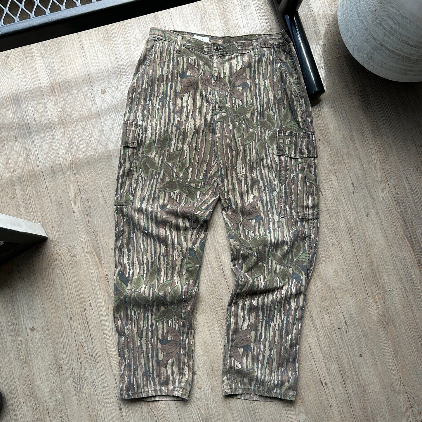 VINTAGE 90s | Spartan Real Tree Camo Made in USA Cargo Pants sz W36 L34