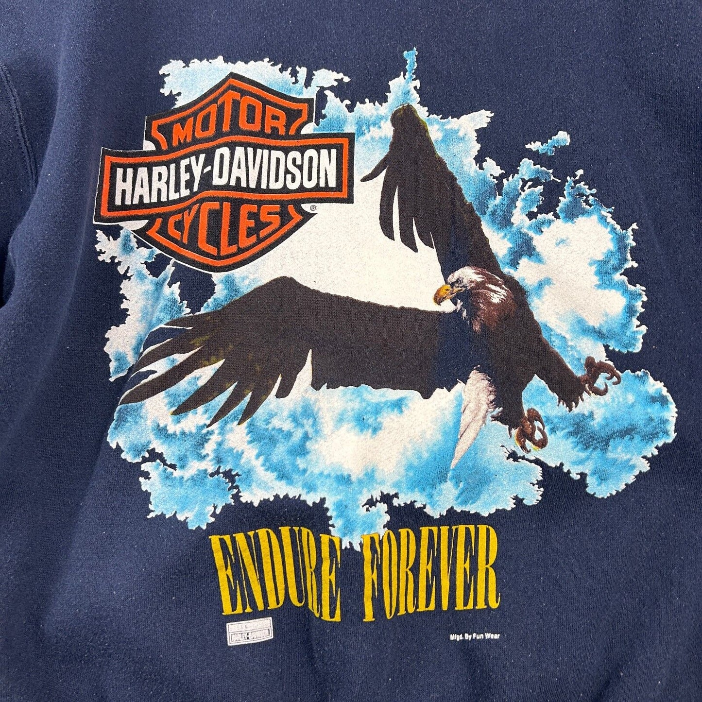 VINTAGE 90s | Harley Davidson Endure Forever Biker Sweater sz XL Adult