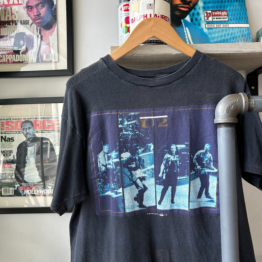 VINTAGE 80s | U2 Live Tour Band T-Shirt sz M Adult