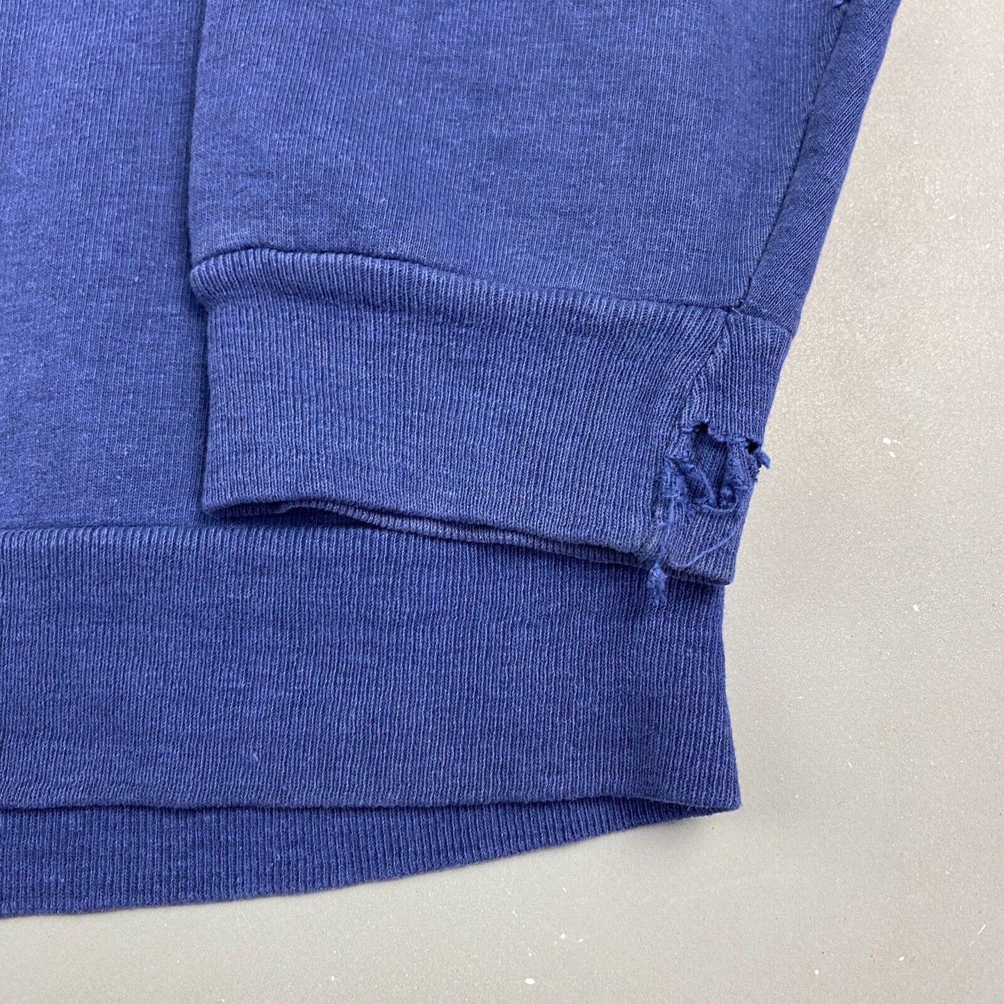 VINTAGE 80s Blank Blue Crewneck Sweater sz XL Men