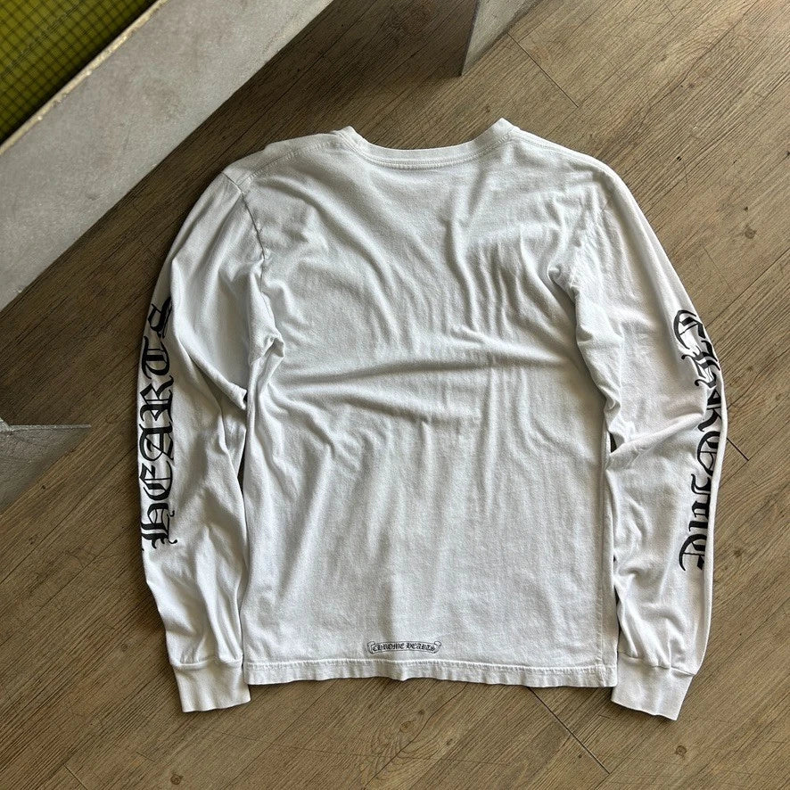 CHROME HEARTS | Script Logo Long Sleeve T-Shirt sz M