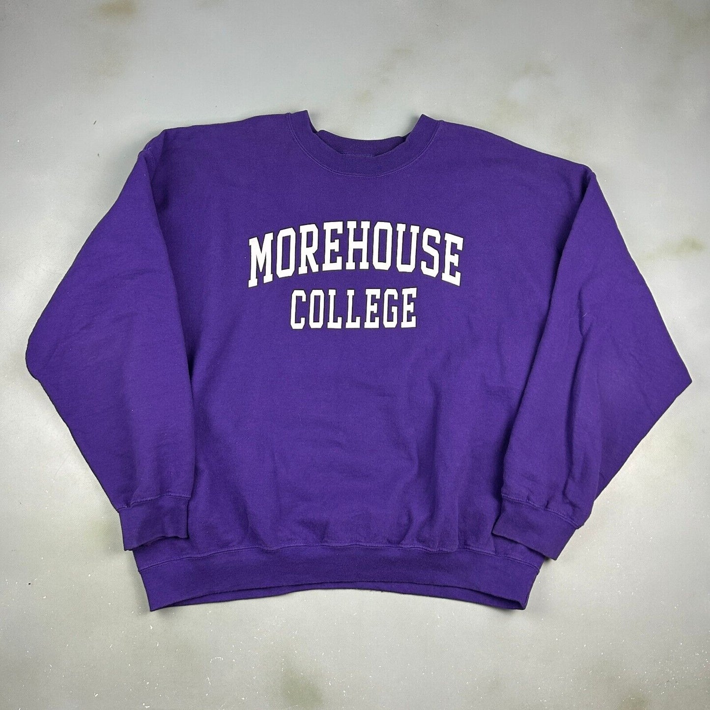 VINTAGE | Morehouse College Purple Crewneck Sweater sz XXL Adult