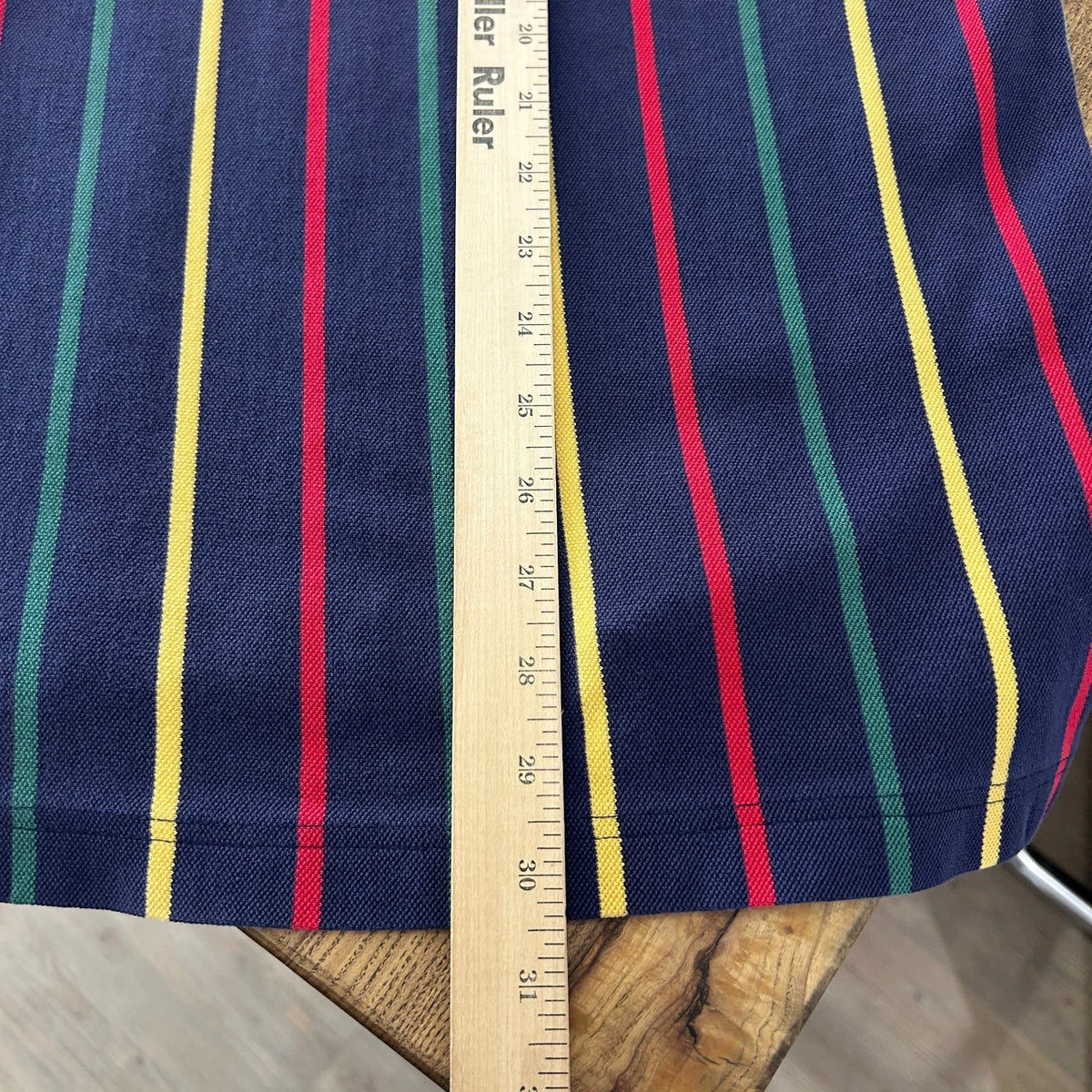 1990s | Vintage EBTEK Eddie Bauer Golf Vertical Striped Polo Shirt sz L