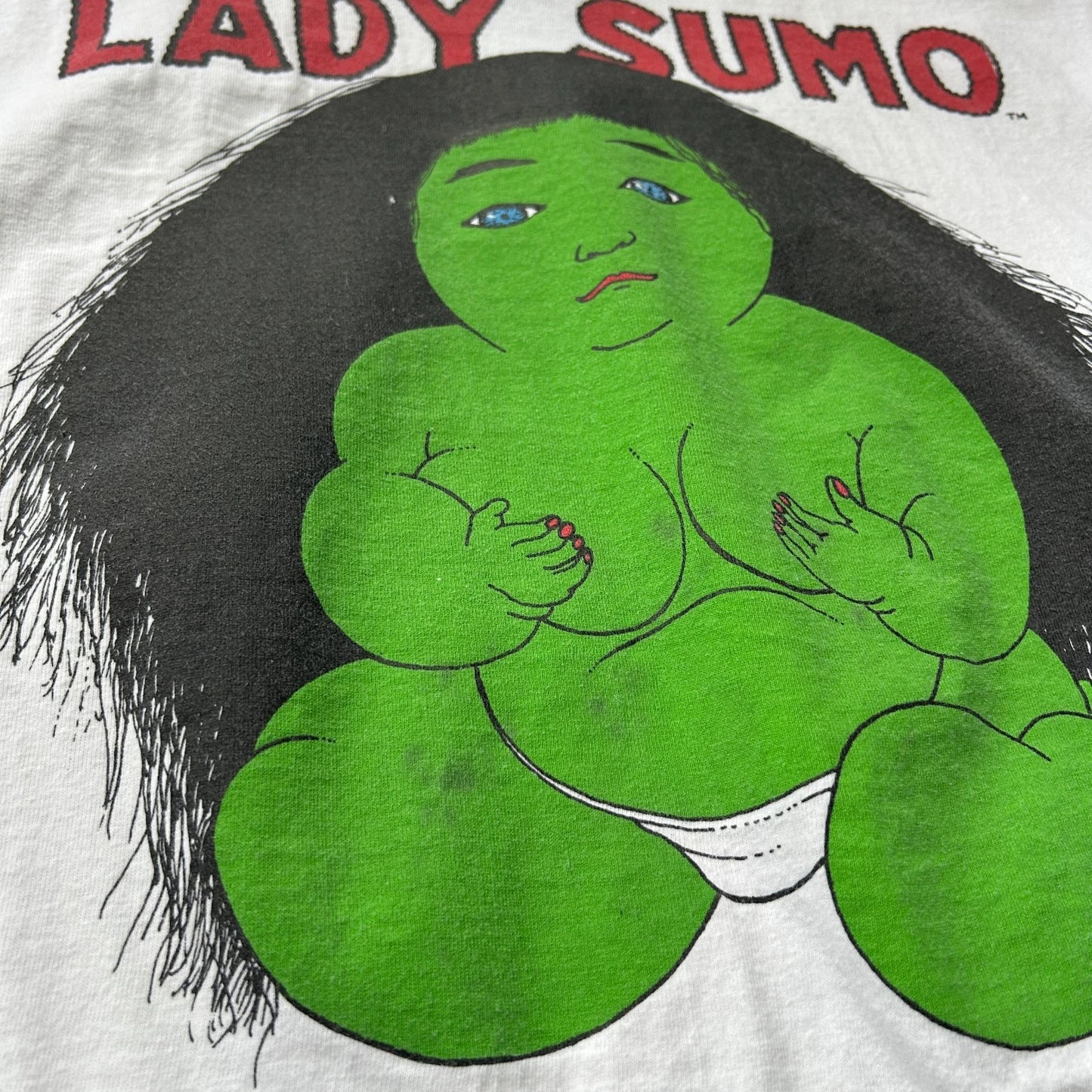 VINTAGE 90s | Lady Sumo Dimitri's Skate Shop T-Shirt L