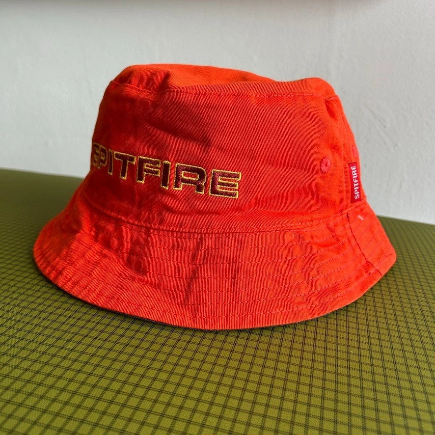 VINTAGE | SPITFIRE Reversible Get Lit Bucket Hat sz OS