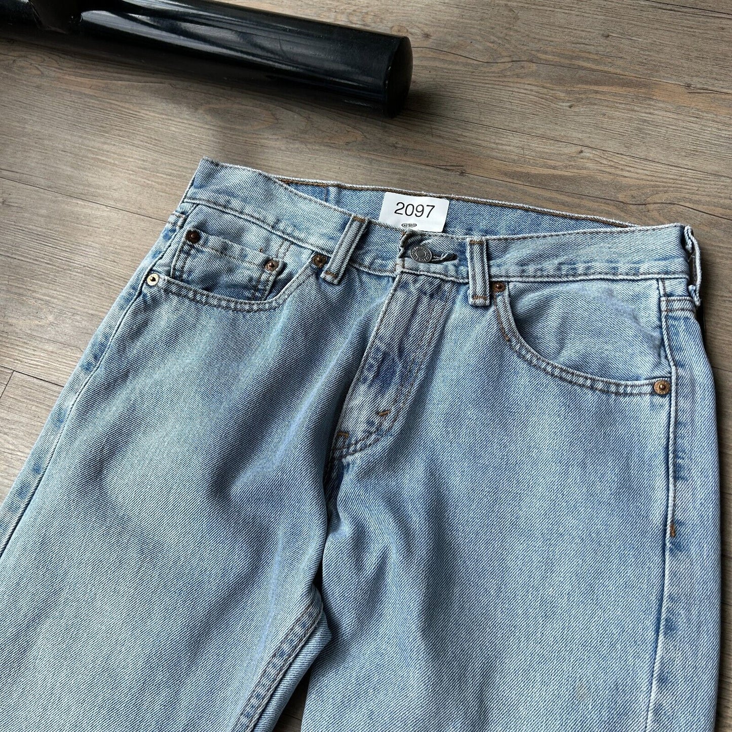 VINTAGE | LEVIS 505 Light Blue Wash Red Tab Jeans Pants sz W29 L32