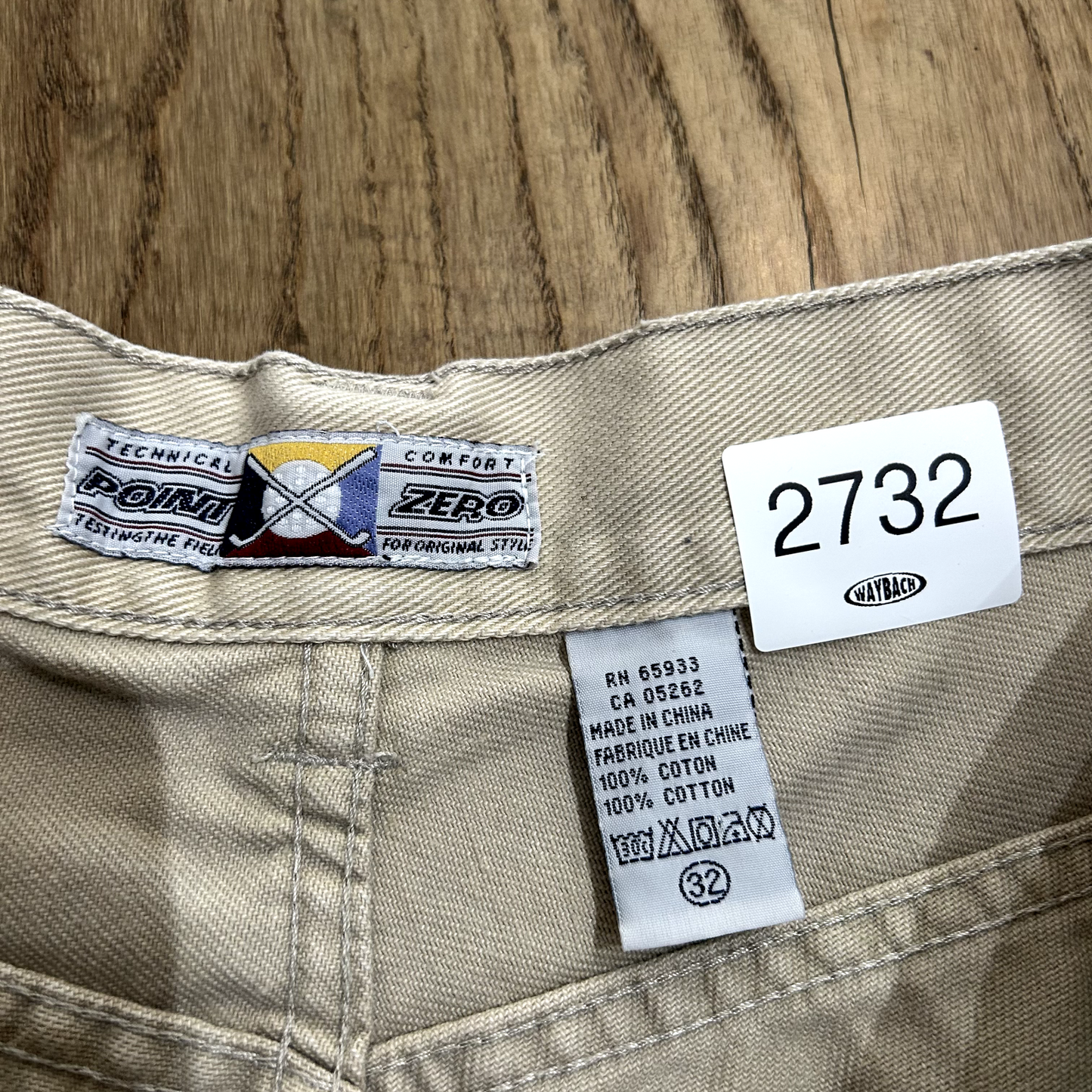 VINTAGE | 1990s Point Zero Beige Jean Shorts sz W30