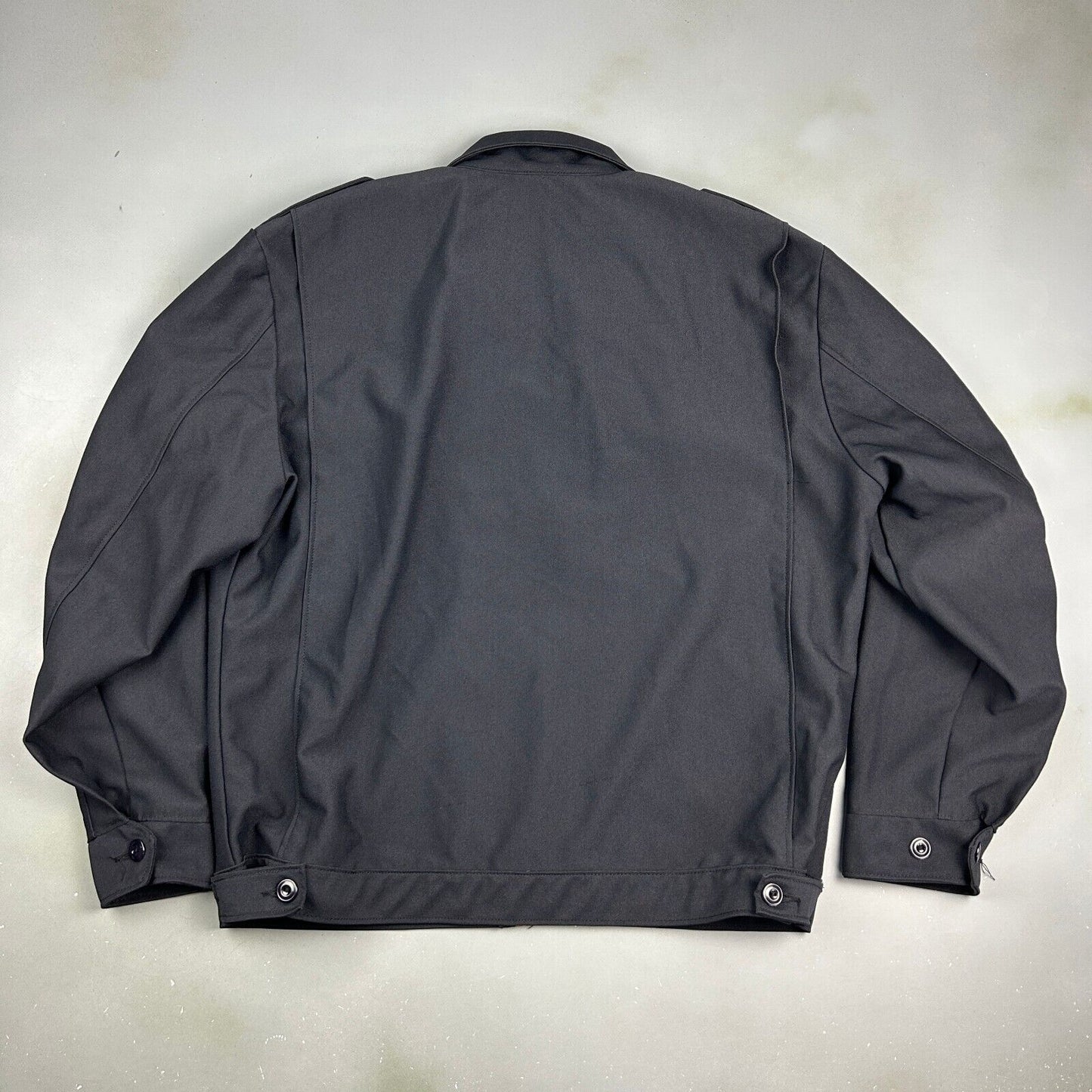VINTAGE 80s | Wrangler Red Kap Black Work Shop Jacket sz 48 XL Adult