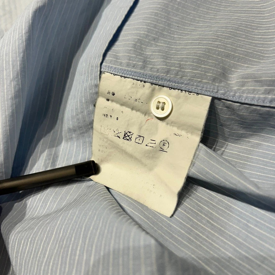 VINTAGE | Comme Des Garcons Homme Deux Pinstriped Eyelet Button Down Shirt sz M