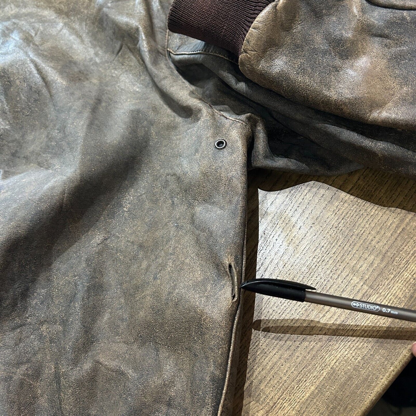 VINTAGE | Banana Republic A2 Flight Leather Bomber Jacket sz 44 M/L