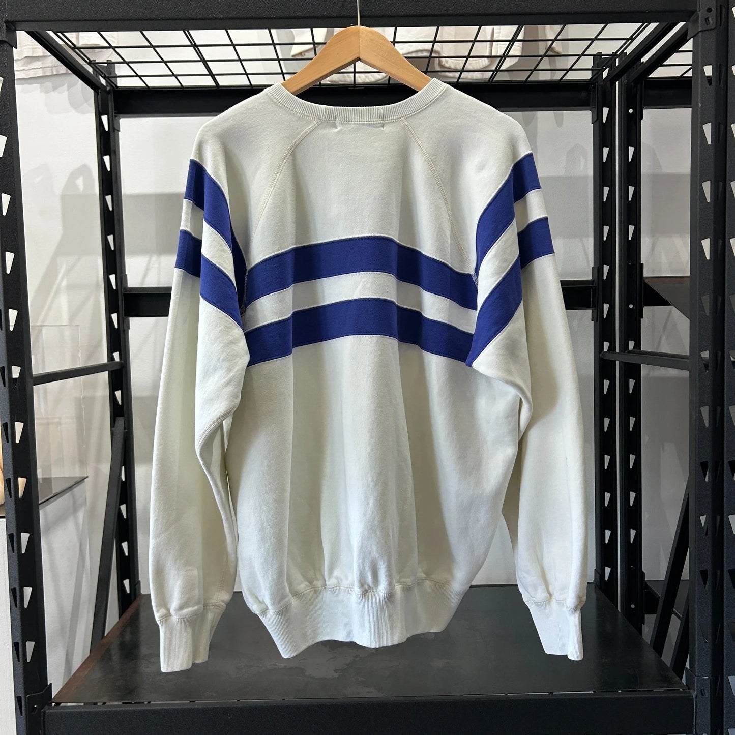 VINTAGE 80s 90s | POLO By Ralph Lauren Uni Crest Striped Crewneck Sweater sz L