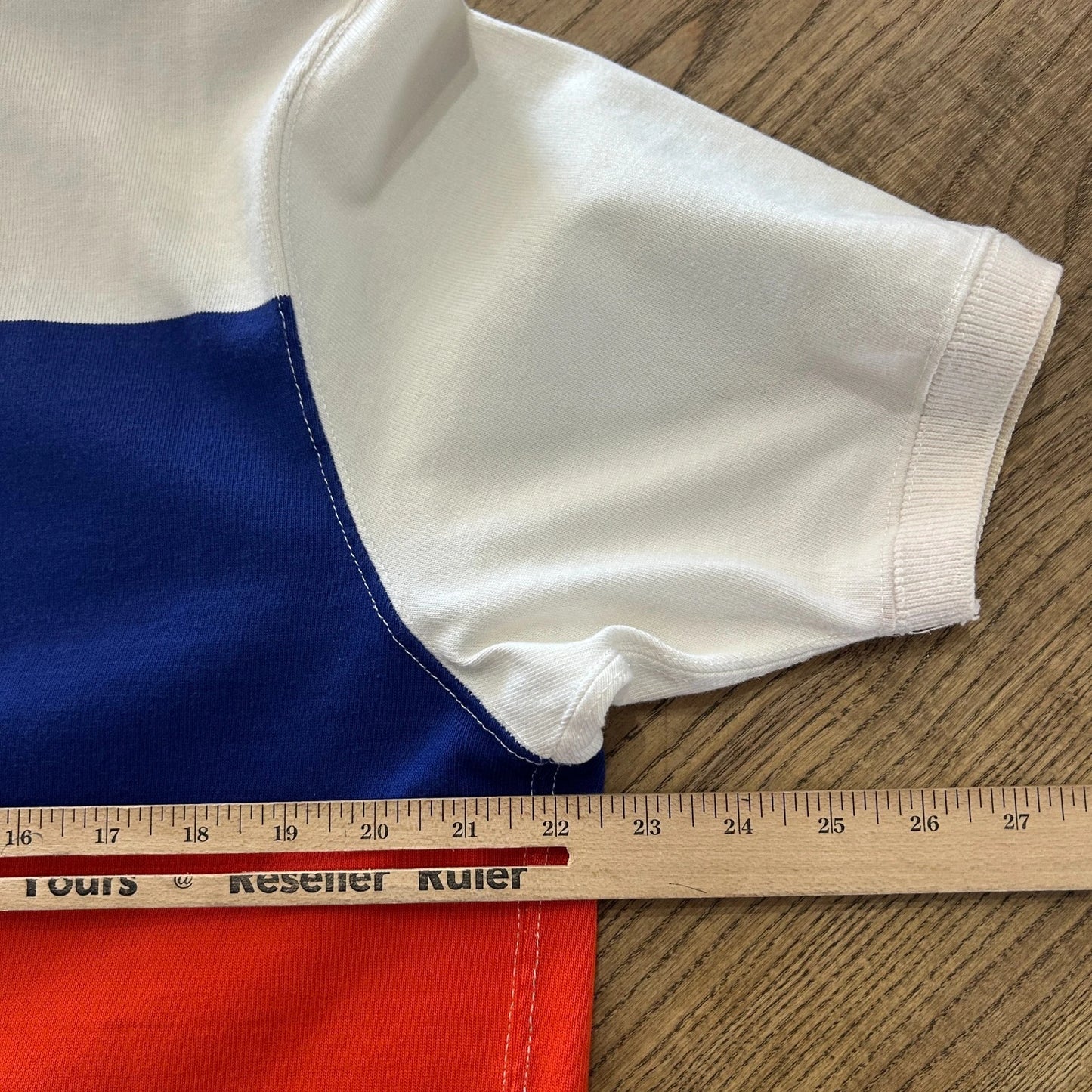 VINTAGE 90s | Polo by Ralph Lauren K-Swiss Crest Striped Stadium Polo Shirt sz L