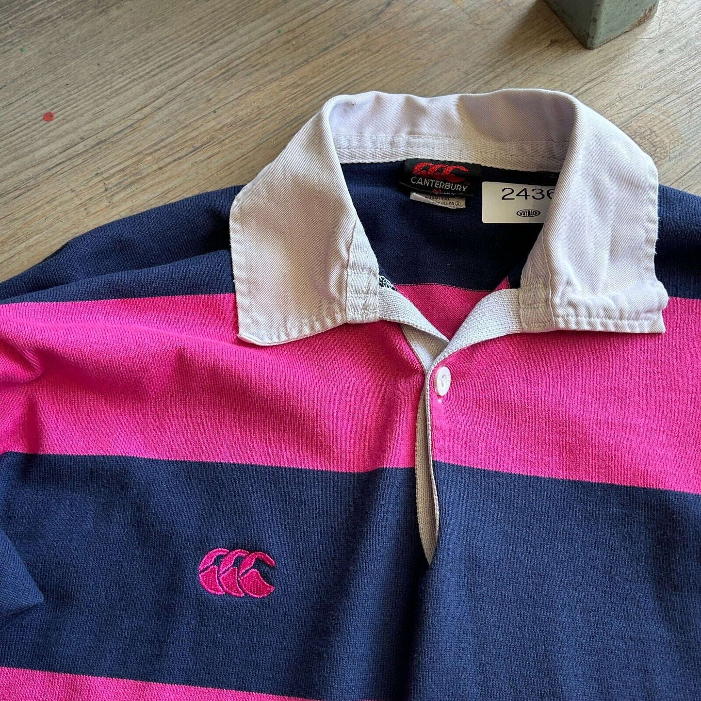 VINTAGE 90s | Canterbury Striped Rugby Polo Shirt sz M