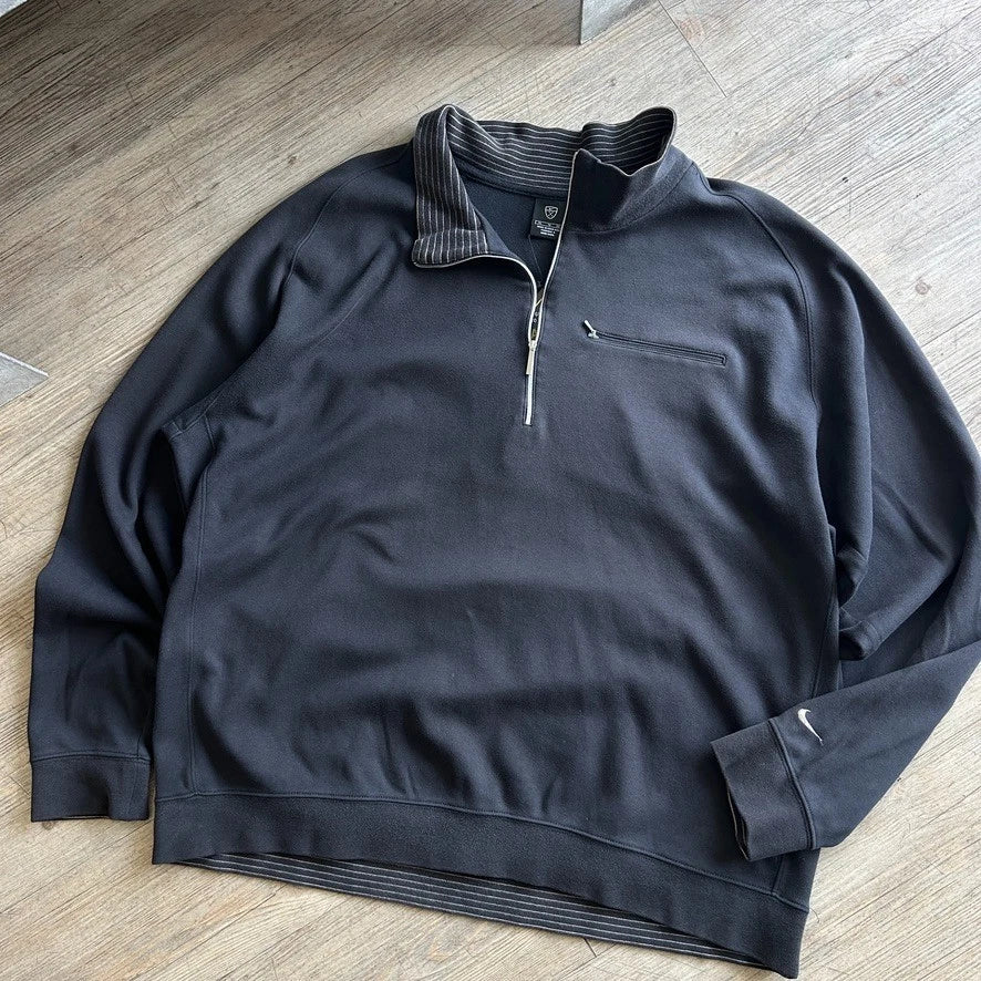 NIKE GOLF | Vintage Sun Faded 1/4 Zip Pullover Collared Sweater sz XL