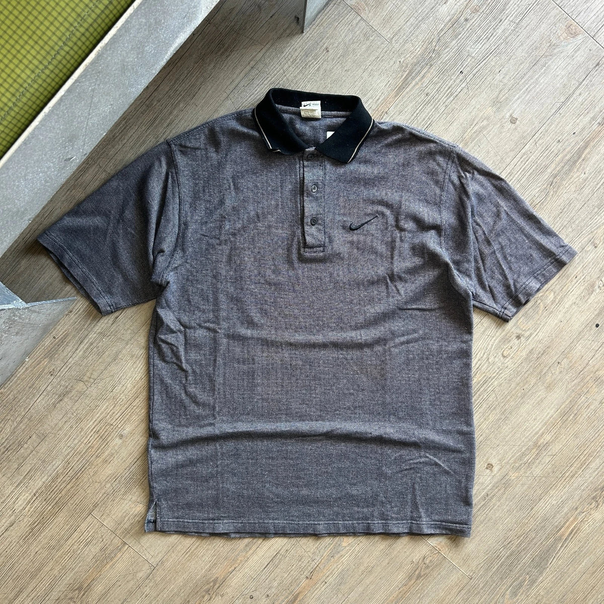 1990s | NIKE Herringbone Golf Polo Shirt sz L/XL