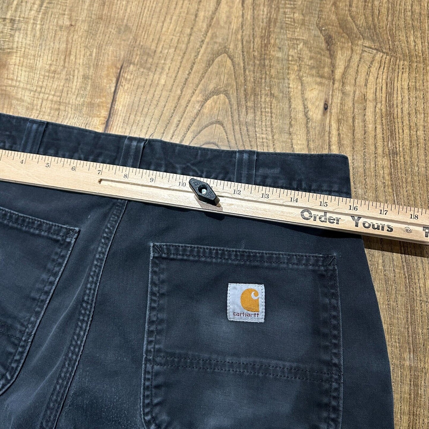 VINTAGE | Carhartt Faded Black Paint Splatter Workwear Pants sz W32 L30