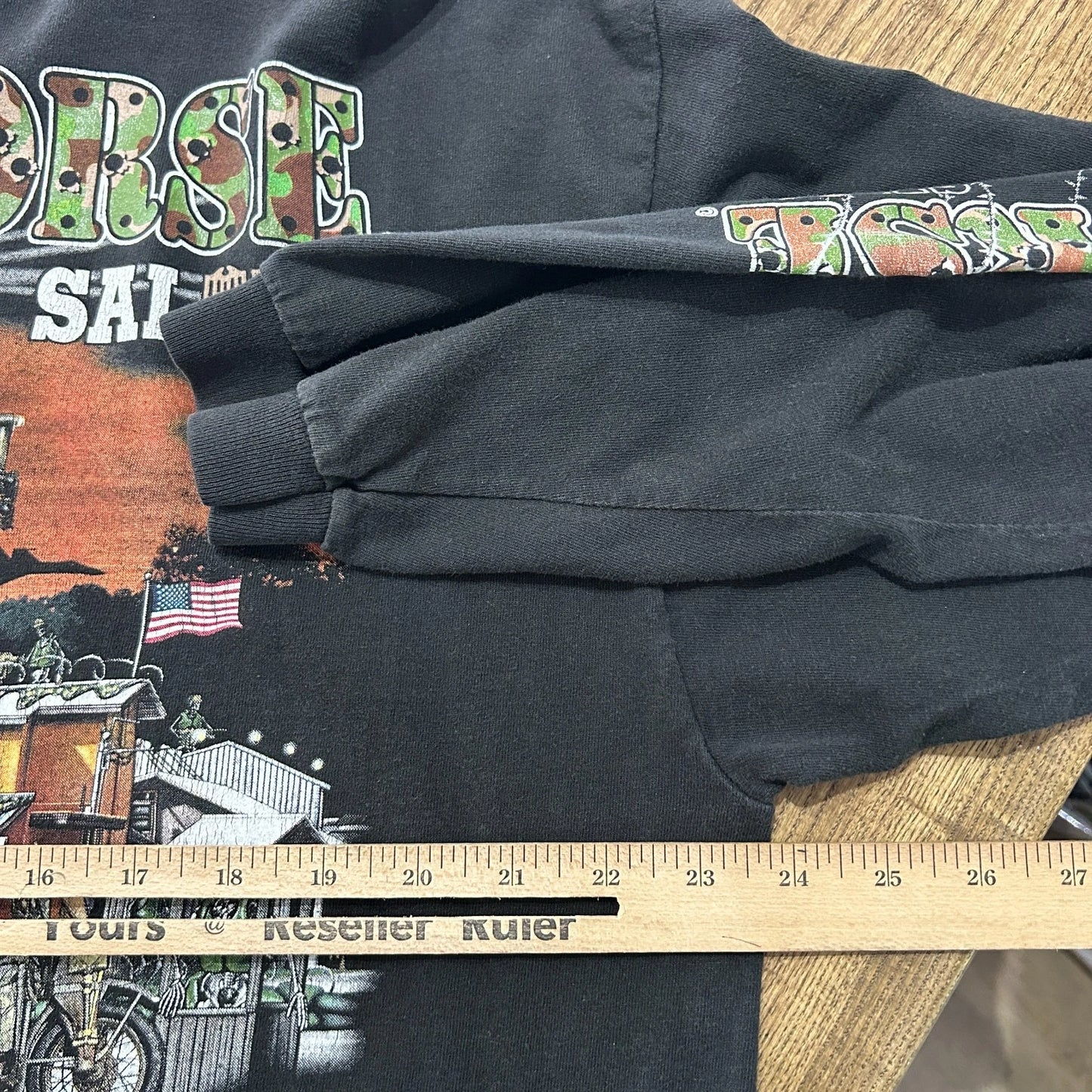VINTAGE 90s | Iron Horse Saloon Bike Week Henley Long Sleeve T-Shirt XL