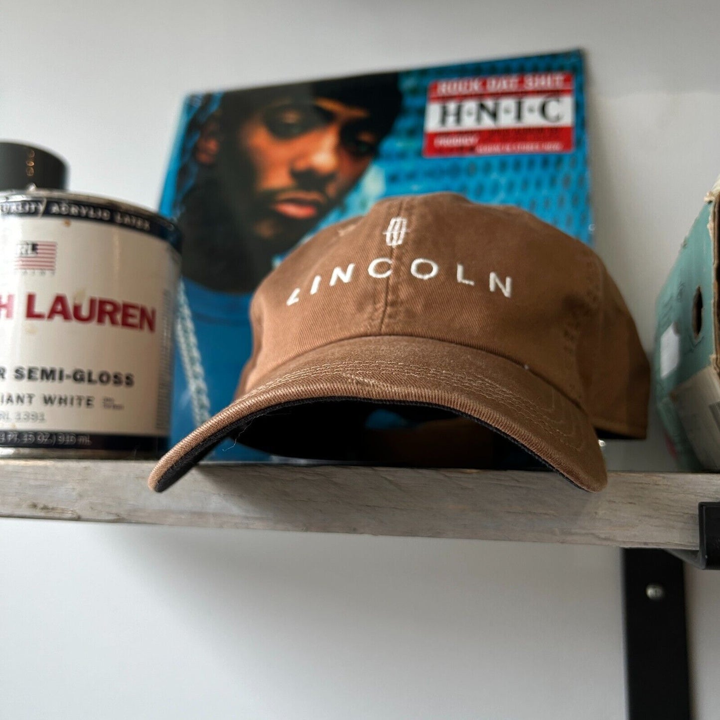 VINTAGE | LINCOLN Car Emblem Promo Snapback HAT One Size Adult