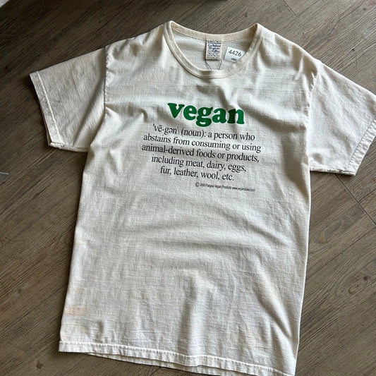 1990s | VEGAN Definition Organic Cotton USA Made T-Shirt sz M/L