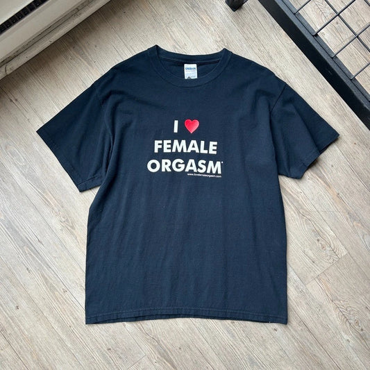 VINTAGE | I Love Female Orgasm T-Shirt sz L